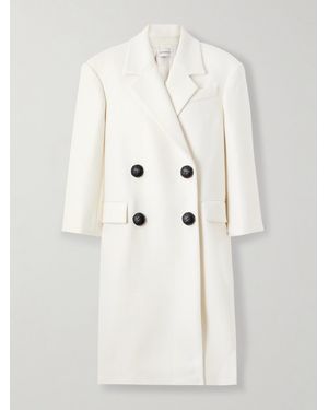 Givenchy Oversized Double-Breasted Wool Coat - Natur