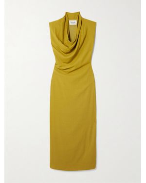 TOVE Babette Maxikleid Aus Crêpe Mit Falten - Gelb
