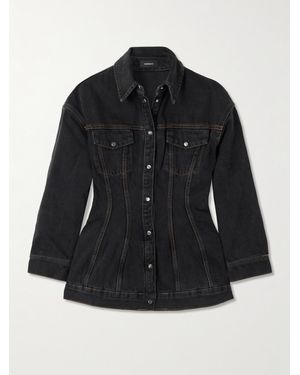Wardrobe NYC Contour Denim Jacket - Black