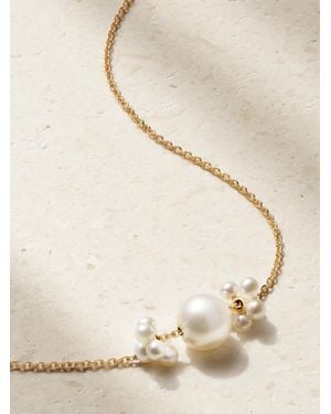 Sophie Bille Brahe Orangerie De Perles 14-Karat Pearl Necklace - White