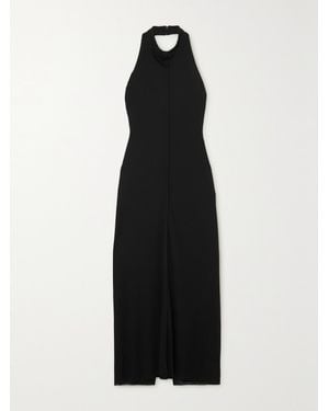 The Row Brynlee Open-Back Jersey Midi Dress - Black