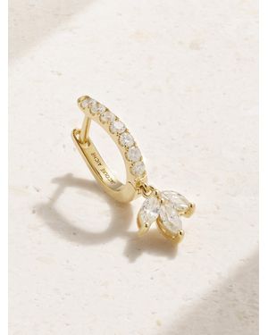 Jacquie Aiche 14-Karat Diamond Single Hoop Earring - Natural