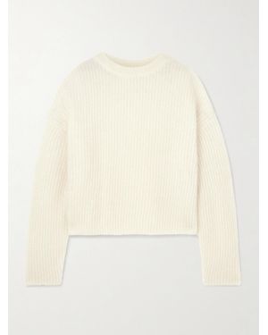 TOTEME Ribbed Mohair-Blend Jumper - Natural