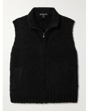 James Perse Merino Wool-Blend Vest - Black