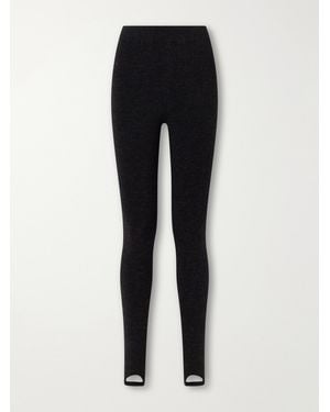 Lauren Manoogian Merino Wool-Blend Stirrup Leggings - Black