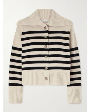Altuzarra Rainger Striped Wool-Blend Cardigan - Natural