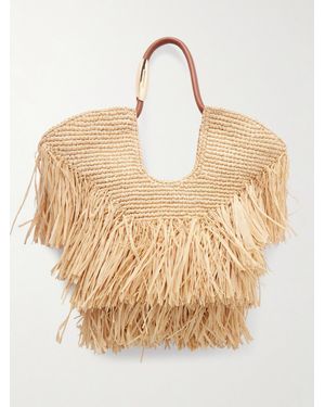 Zimmermann Goldentime Kleine Tote Aus Raffiabast Mit Fransen - Natur