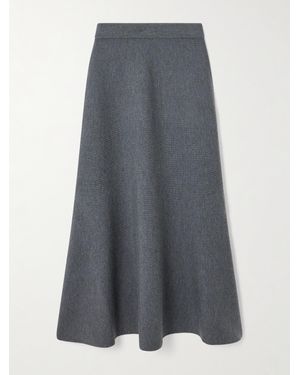 Jonathan Simkhai Atwood Wool Midi Skirt - Gray