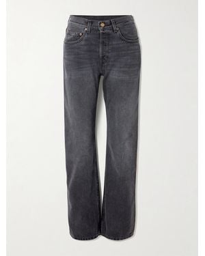 B Sides Tilda Mid-Rise Straight-Leg Jeans - Grey