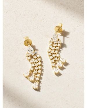 Anita Ko Fringe 18-Karat Diamond Earrings - Natural