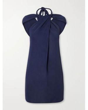 Lanvin Choker Jersey Halterneck Tunic - Blue