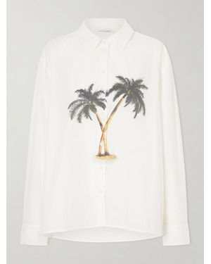 Christopher Esber Mirage Palm Printed Cotton-Poplin Shirt - Natural