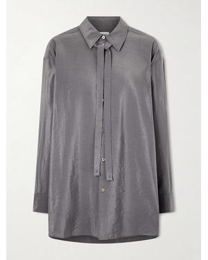 Lemaire Midikleid Aus Einer Seidenmischung - Grau