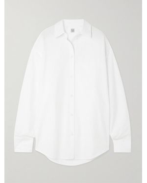 TOTEME Striped Cotton Shirt - White