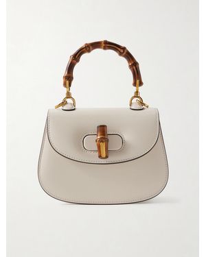 Gucci Bamboo 1947 Small Leather Tote - Natur