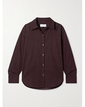 La Ligne Alain Cotton-Corduroy Shirt - Purple