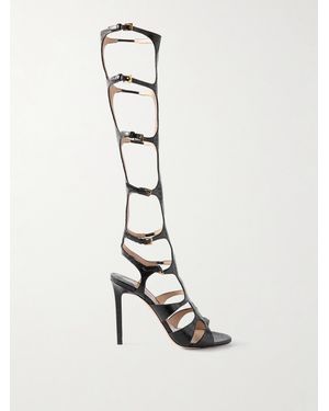 Tom Ford Paradise Buckled Leather Sandals - White