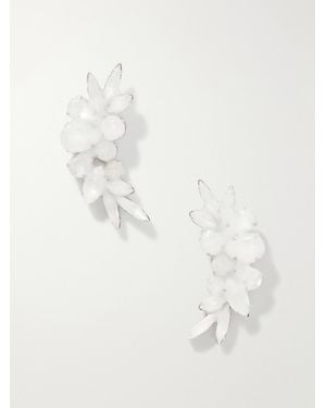 Maison Margiela Antiqued-Tone Earrings - White
