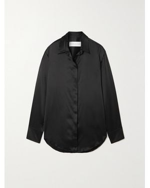 Michael Lo Sordo Boy Silk-Satin Shirt - Black