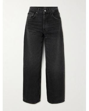 Anine Bing Manon Hoch Sitzende Jeans Mit Geradem Bein - Schwarz