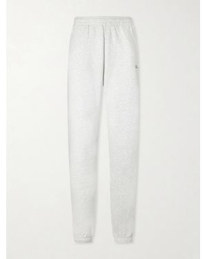 Sporty & Rich Beverly Script Cotton-Jersey Track Trousers - White