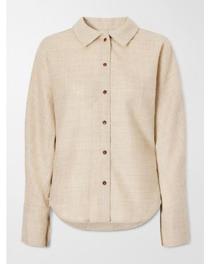 OSSOU Ridge Wool Shirt - Natural