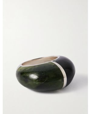 Sophie Buhai Division Ring Aus Silber Und Jade - Grün