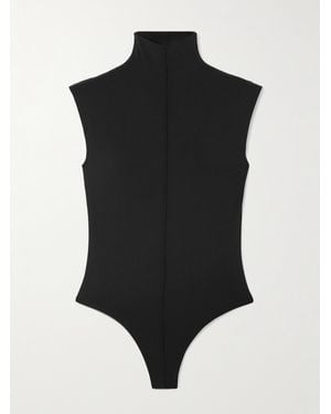 Wardrobe NYC Rhw Jersey Turtleneck Bodysuit - Black