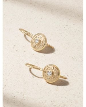 Marlo Laz Southwestern Lasso Ohrringe Aus 14 Karat Mit Diamanten - Natur