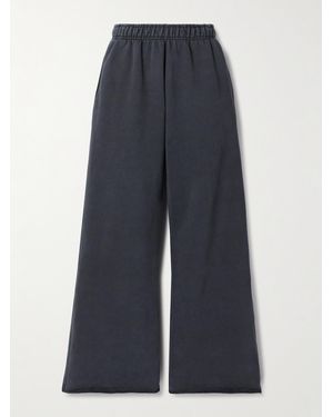 SLVRLAKE Denim Cotton-Jersey Track Pants - Blue