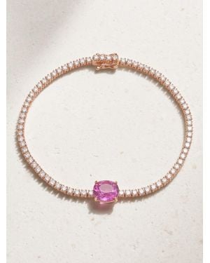 Anita Ko Hepburn Armband Aus 18 Karat Roségold Mit Saphiren Und Diamanten - Natur
