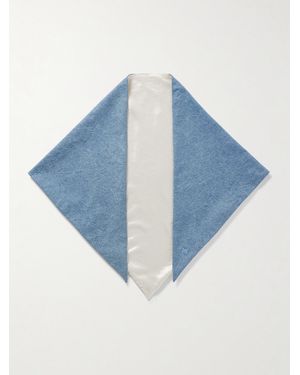 Agolde Maria Mcmanus Organic And Recycled Denim Scarf - Blue
