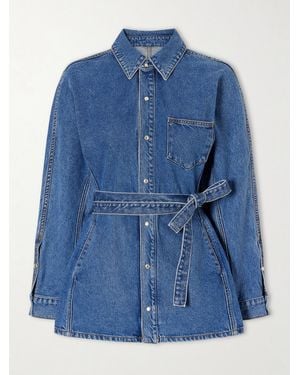 OSSOU Cinch Denim Shirt - Blue