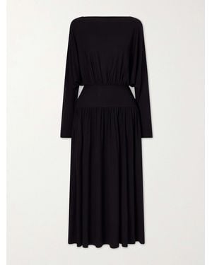 TOTEME Stretch-Jersey Maxi Dress - Black