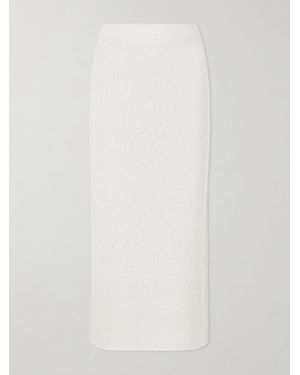 Gabriela Hearst Terranova Silk Midi Skirt - White