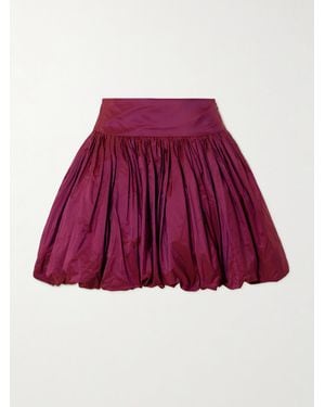 Molly Goddard Wilder Gathered Taffeta Mini Skirt