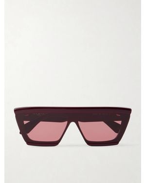 Alaïa D-Frame Acetate Sunglasses - Red