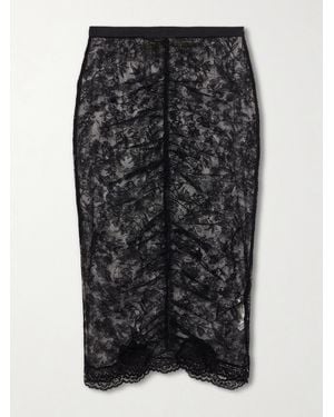 Valentino Garavani Lace Midi Skirt - Black