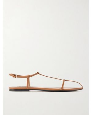 Jil Sander Cage Leather Sandals - Natural