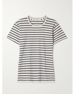 Nili Lotan Lana Striped Cotton-Jersey T-Shirt - White