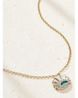 L'Atelier Nawbar Sun Down 18-Karat Multistone Necklace - Natural