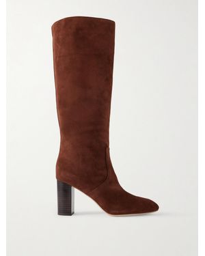 Loeffler Randall Goldy Suede Knee Boots - Brown