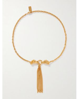 Chloé Tasseled-Tone Necklace - White