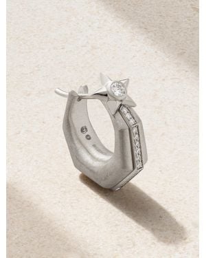 Marie Lichtenberg Baba 18-Karat Diamond Single Hoop Earring - Natural