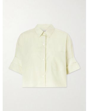 Twp Next Ex Cropped Cotton Shirt - Natural