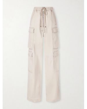 Rick Owens Jumbo Belas Cotton-Blend Wide-Leg Cargo Pants - Natural
