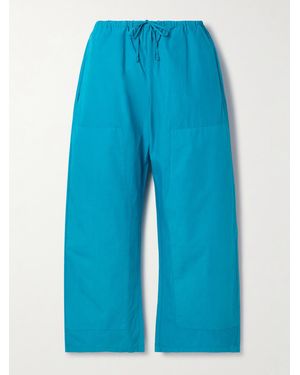 Leset Pantalon Large En Coton Kyoto - Bleu