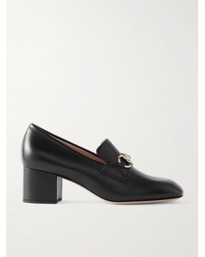 Gucci Lady Pumps Aus Leder Mit Horsebit-Detail - Schwarz