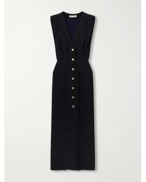 Blazé Milano Friesian Crepe Maxi Dress - Blue