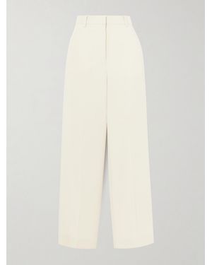 Isabel Marant Noanda Crepe Straight-Leg Pants - White